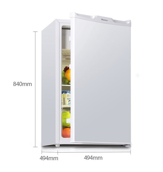 海信100L升单门式小型冰箱