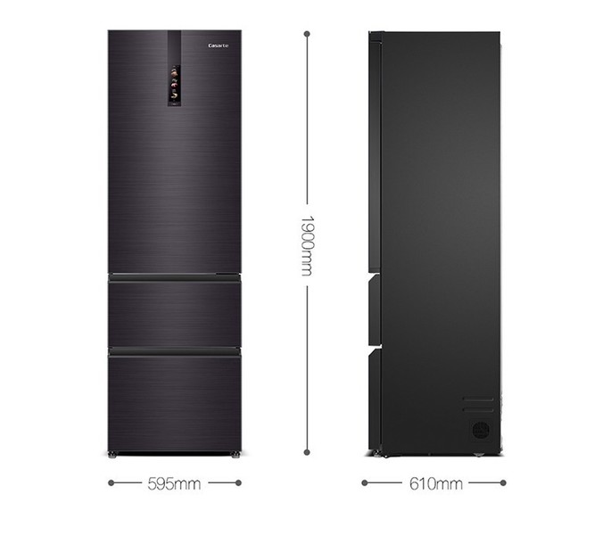 卡萨帝400L三门节能变频无界嵌入式冰箱